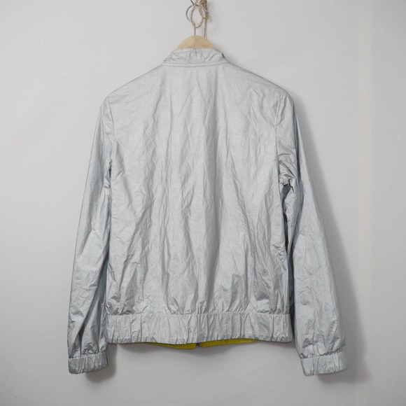 BMW Silver Light Weight Reflective Jacket Size 6 - Picture 9 of 12